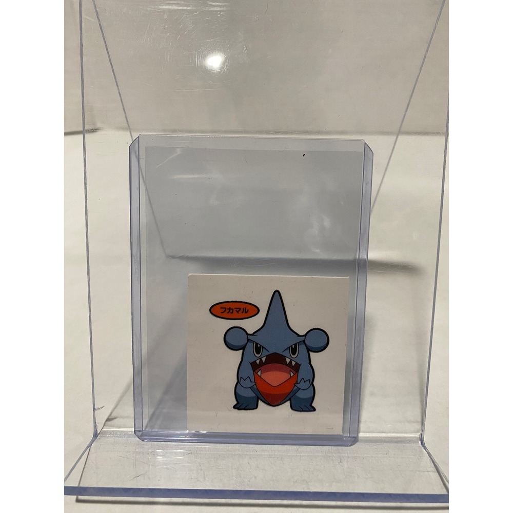 Nintendo Pokemon Sticker Gible Fukamaru Japanese Collectible Blue Small Exc